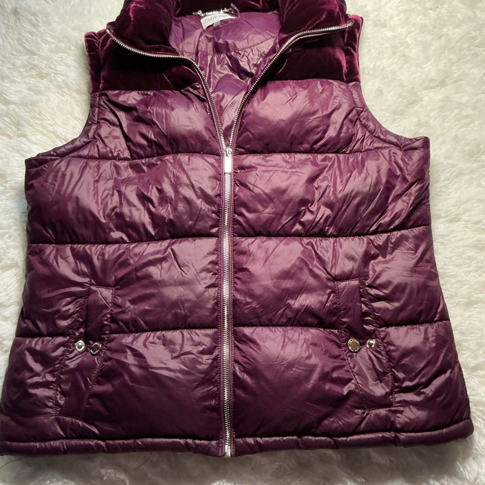 Calvin Klein Purple Puffer Vest